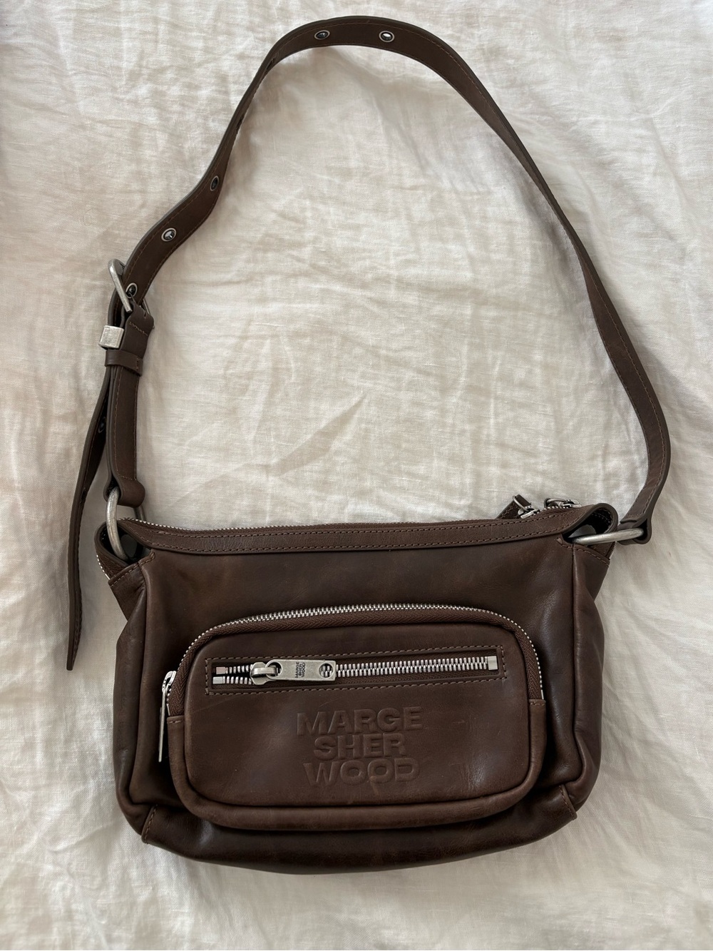 Marge Sherwood Brown Shoulder Bag